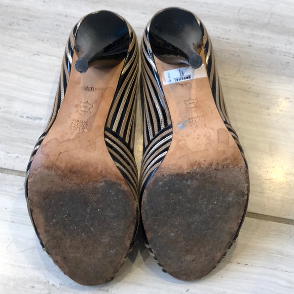 Saks open toe leather shoes - Picture 6 of 6